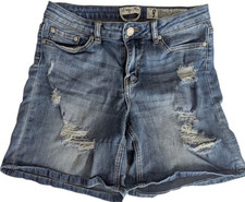 Women s Indigo Rein Size 9 Shorts Distressed Ripped Denim, Festival Style