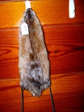 BEAUTIFUL tanned MUSKRAT fur pelt skin taxidermy TROOPER HAT FLY TYING CRAFT 8