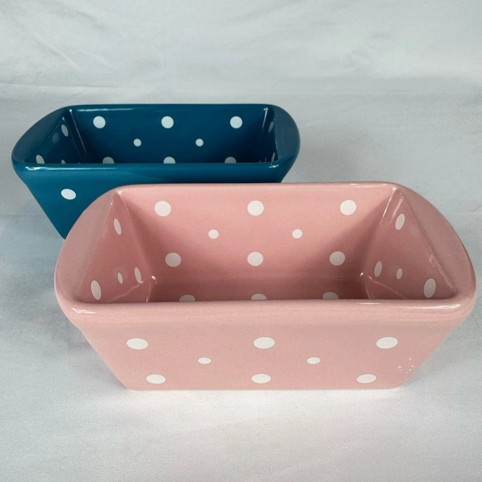 Temp-tations Set of 2 Polka Dot Mini Square Bakers
