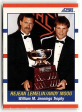 Rejean Lemelin / Andy Moog AW 1990-91 Score American Boston Bruins #365
