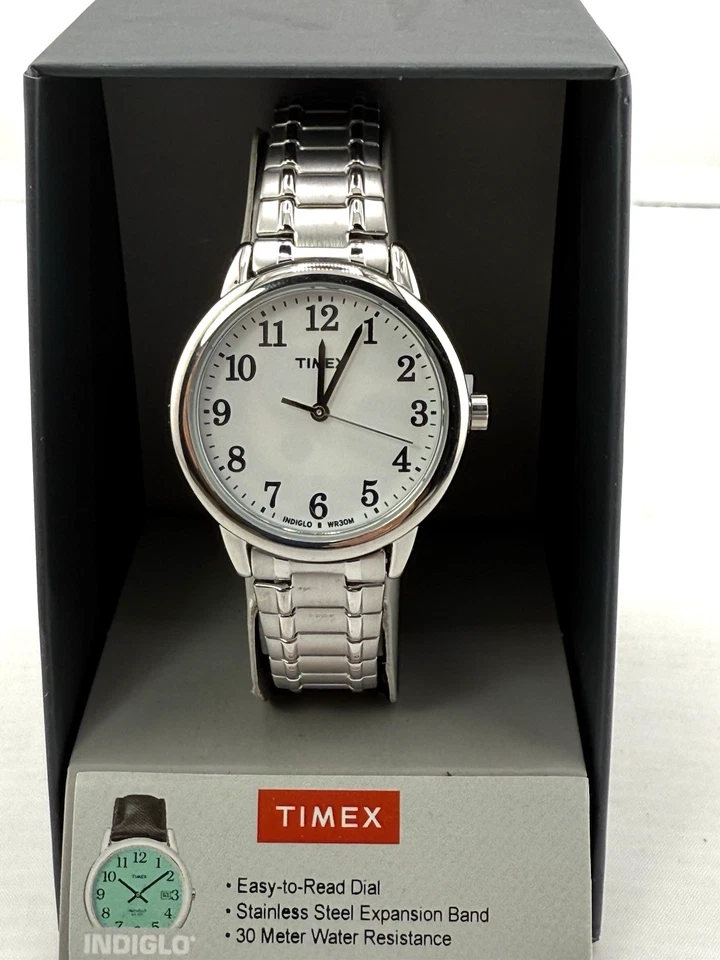 Timex® Women's Easy Reader Stainless Steel Expansion Watch - TW2P78500JT- New!! - Image 3 of 4