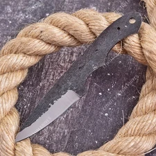 8'' 1095 High Carbon Steel Knife Blank Blade DIY Bushcraft Hunting Knife Making