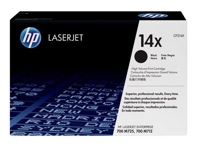 Cartouche de toner HP 14X noir pour imprimer des contrats et rapports volumineux