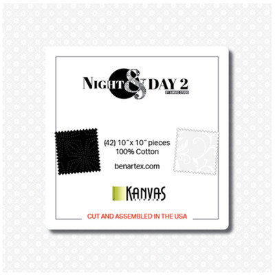 Stoffpakete 18,43 /m² Night & Day 10 Inch Squares Patchworkstoffe Layer  Cake %