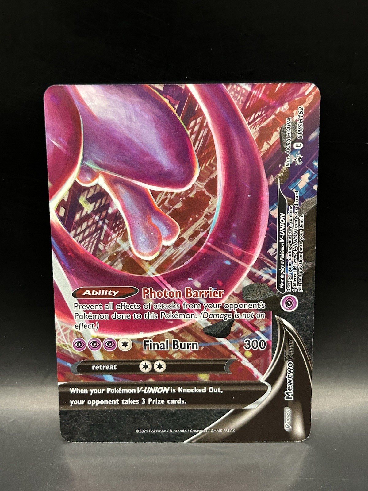 Mewtwo V-UNION SWSH162 - Pokemon Sword & Shield Black Star Promo Card - NM