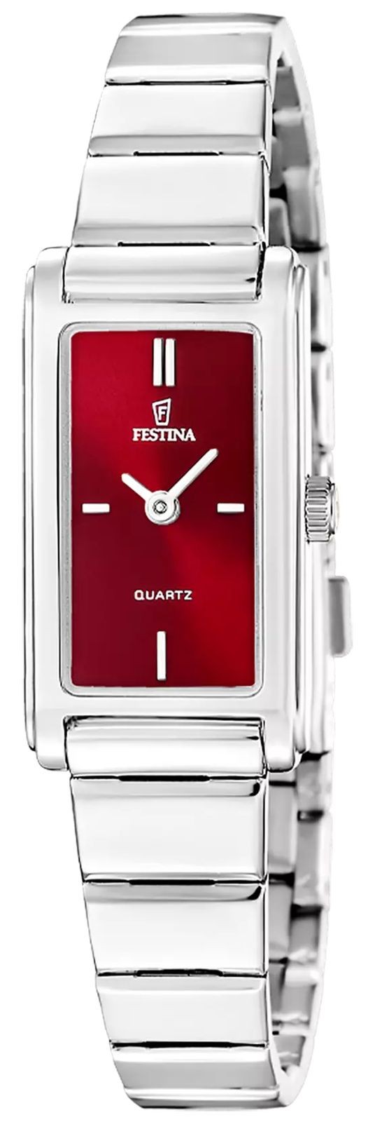 Festina Mademoiselle Quartz (25mm) Red Sunray Dial / Stainless Steel F20767/4