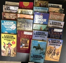 Louis L’Amour lot of  22 MMPB  includes Dark Canyon, Rivers West, Kilkenny