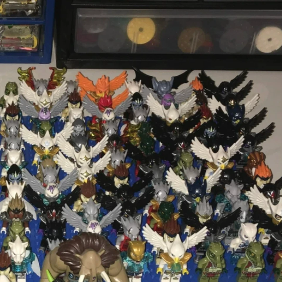 Lote a granel de 4 minifiguras Chima Lego Chima minifiguras ejército águila cocodrilos Lego leones Foto 2 de 4