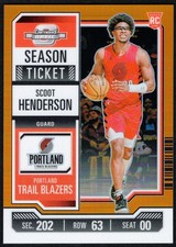 2023-24 Panini Contenders Optic - Season Ticket Scoot Henderson SP 11/49