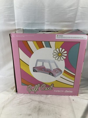 FUNBOY & Malibu Barbie Luxury Inflatable Golf Cart Summer Float (89.5''lx51''w)