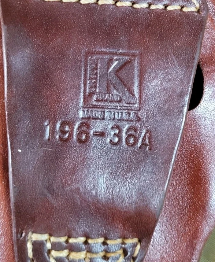 Triple K 196-36A Beretta 92/96 Holster Right-hand Leather Owb With Thumb Snap - Image 3 of 4