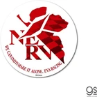Evangelion Racing Sticker NERV Logo LCS1229 gs Official Licensed Merchandise