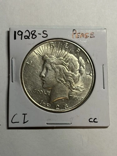 1928 S Peace Silver Dollar $1 Nice AU+/UNC Better Date San Francisco Mint