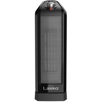 Lasko Digital Ceramic Tower Heater With Remote Control-Black 16 Inches-1500W