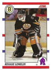 REGGIE REJEAN LEMELIN 1990-91 SCORE BILINGUAL CARD NEAR MINT+ CONDITION