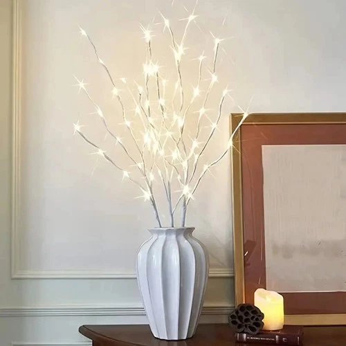 20 LED Branch Twig Lights Light Up Willow Tree Branches Bedroom Home Party Decor - Picture 4 of 7