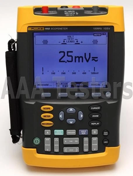 Fluke 196B ScopeMeter 1GS/s Dual-Input 100MHz HandHeld Oscilloscope - Image 2 of 4