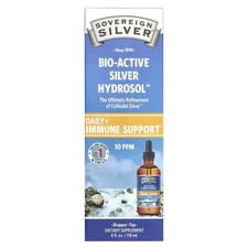 Bio-Active Silver Hydrosol ™ Dropper-Top, Daily + Immune Support, 10 PPM, 4 fl