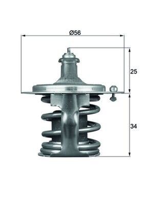 Thermostat Kühlmittel MAHLE TX 79 78D für FORESTER LEGACY IMPREZA GF WRX TRIBECA