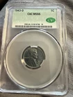 1943-D Steel Lincoln Cent MS66 CACG