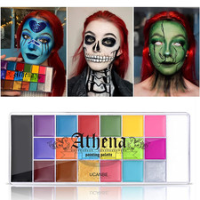 Face Body Paint Set-Athena Painting Palette,10 Professional Artist Brush,Larg...