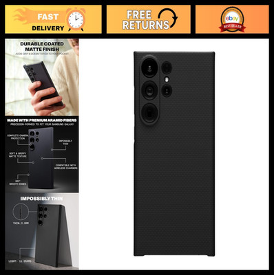 Durable Thin Galaxy S23 Ultra Case - 0.6mm Aramid Fiber, Full Camera Protection,