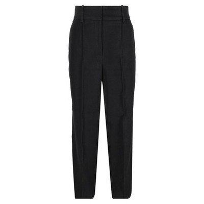 Givenchy High-Rise Straight-Leg Hose Aus Schwarzem Polyester Weiblich Schwarz 38