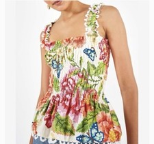 FARM RIO Vintage Floral Smocked Cami