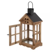 Farmhouse Wooden Candle Latern Rustic Wooden Candle Holder Vintage Primitive