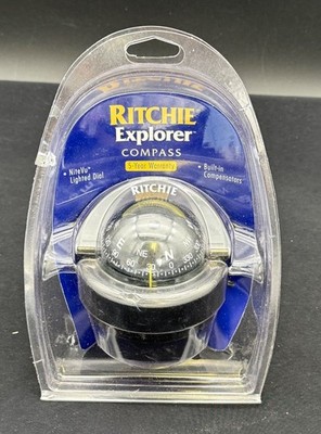 Ritchie S-53G Boat Marine 2-3/4'' Dial Surface Mount Explorer Compass ~ Black