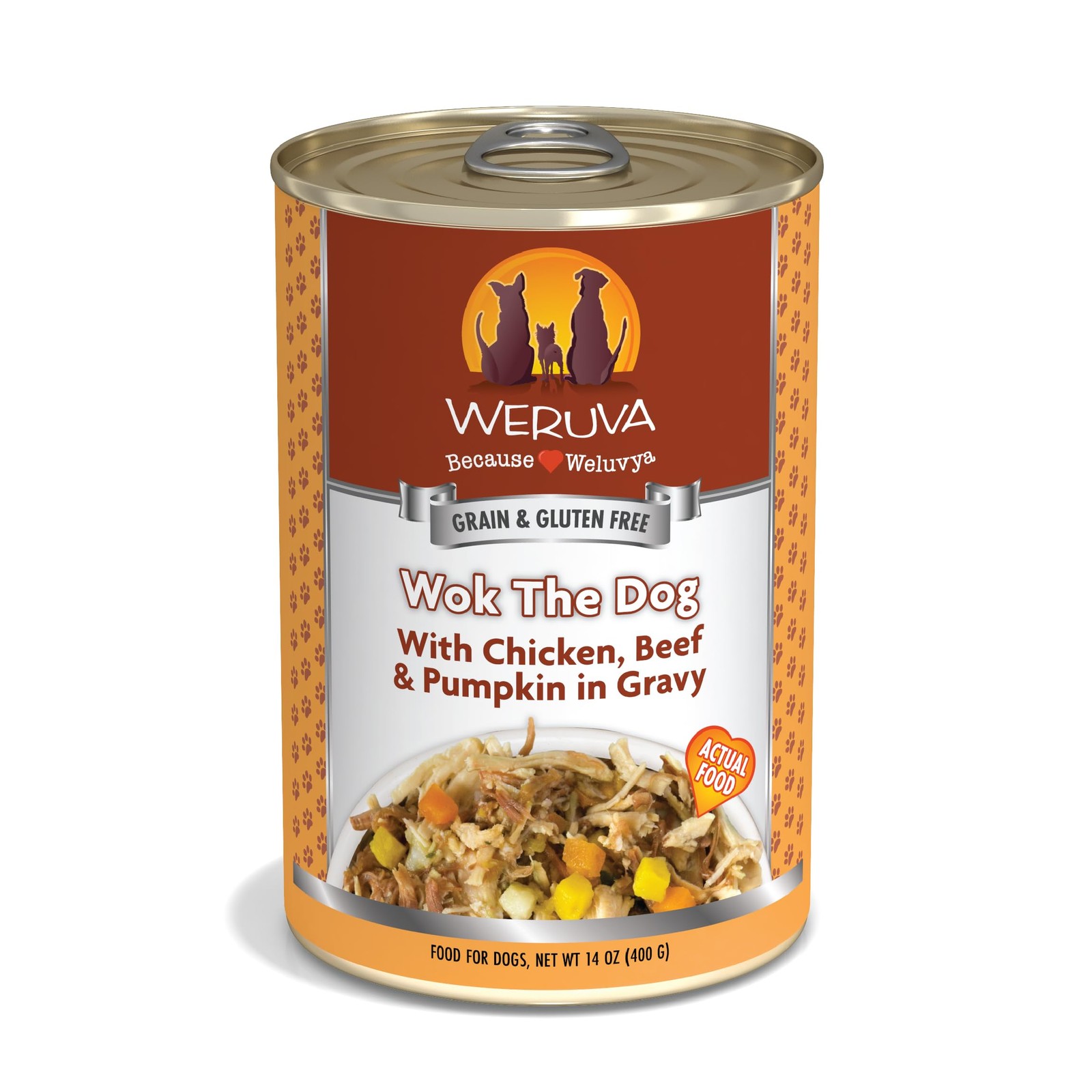 Dog Food, Wok The Dog with Chicken Breast, Beef & Pumpkin in