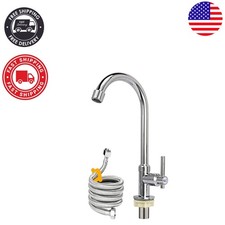 Versatile 360-Degree Rotating High Arc Cold Water Faucet for Easy Access