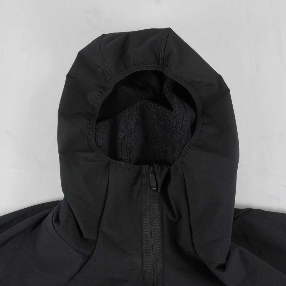 Adidas Terrex Xperior Softshell Fleece Hooded Jacket In Black - Men's Size 2XL - Image 4 of 4