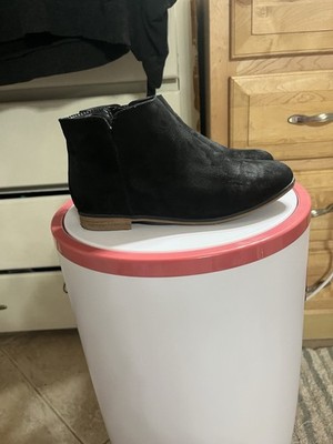 Cat & Jack Girls Black Boots With Small Heel Size 3 She Only Wore Them Once!