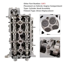 🚗Cylinder Head Assembly G4FJ For Hyundai Accent Kia Soul 1.6L 12-19