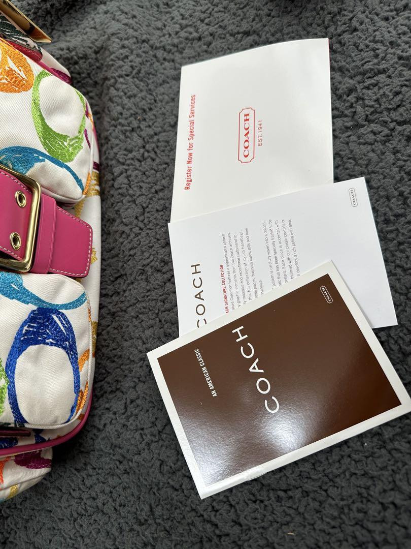 COACH Colorful Embroidered Bag Rare Unused Tag Included | eBay COACH Colorful Embroidered Bag Rare Unused Tag Included | eBay