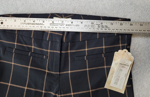 Soulmates Dress Pants Brown/Black Large Check Skinny Womens Junior Size 5 NWT - Picture 8 of 12