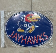 Kansas Jayhawks Metal Oval Sign NEW In Package