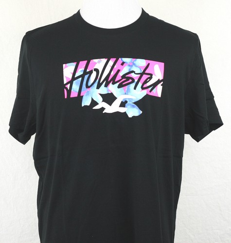 T-shirt grafica Hollister girocollo manica corta 100% cotone tutti i colori - Foto 47 di 193