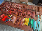 Genuine Lincoln Logs and Accessories - Huge Collection Lot