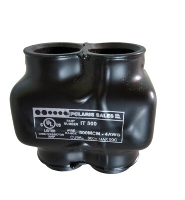 #ad NSI Polaris IT 500 2 Port Black Multi Tap Pre Insulated Wire Connectors IT 500 $25.80