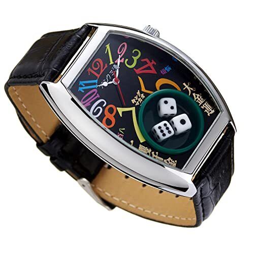 Orologio Frank Miura Macao Gioco Ristampa Dadi Edizione Limitata Nero Arcobaleno - Foto 3 di 4
