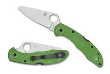 Spyderco Salt 2 Folding Knife C88FPGR2 3" Plain Edge LC 200 N Blade Green FRN