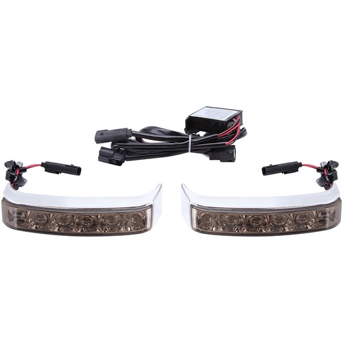Saddlebag LED Run Brake Turn Light Smoke For Harley CVO Road Glide Ultra FLTRUSE - Imagen 6 de 12
