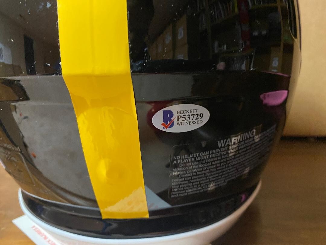 Santonio Holmes Signed Pittsburgh Steelers Authentic F/S Helmet W/ Visor - COA - Picture 4 of 5