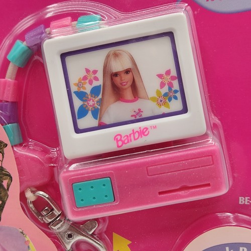 Vintage BARBIE Lights N' Sounds Micro Electronics Pack Pals P.C. Keychain - Picture 3 of 3