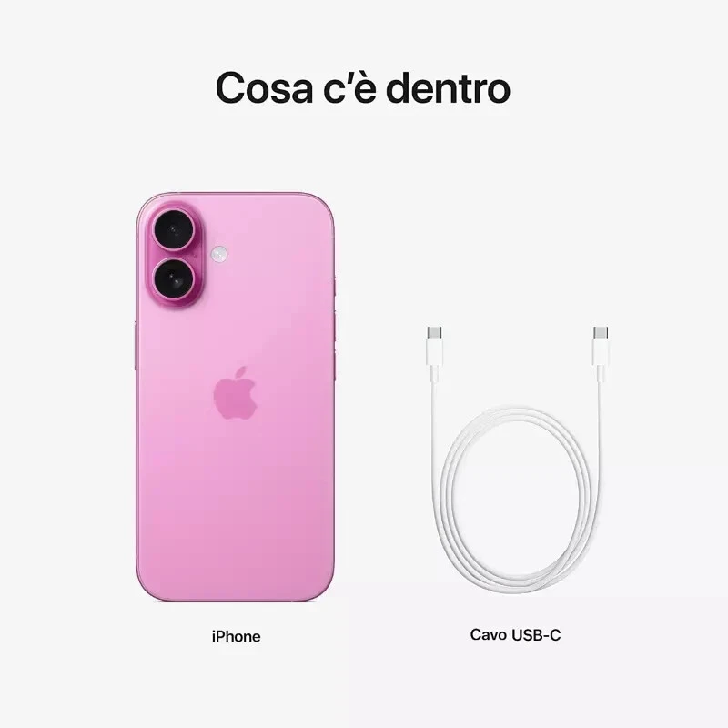 APPLE IPHONE 16 256GB ROSA 5G SMARTPHONE PINK NUOVO GARANZIA ORIGINALE ITALIA - Immagine 4 di 4