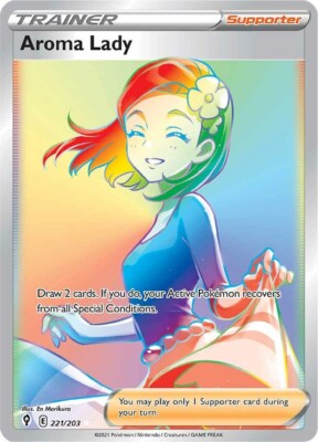 Aroma Lady 221/203 SWSH07: Evolving Skies for sale | eBay Aroma Lady 221/203 SWSH07: Evolving Skies for sale | eBay