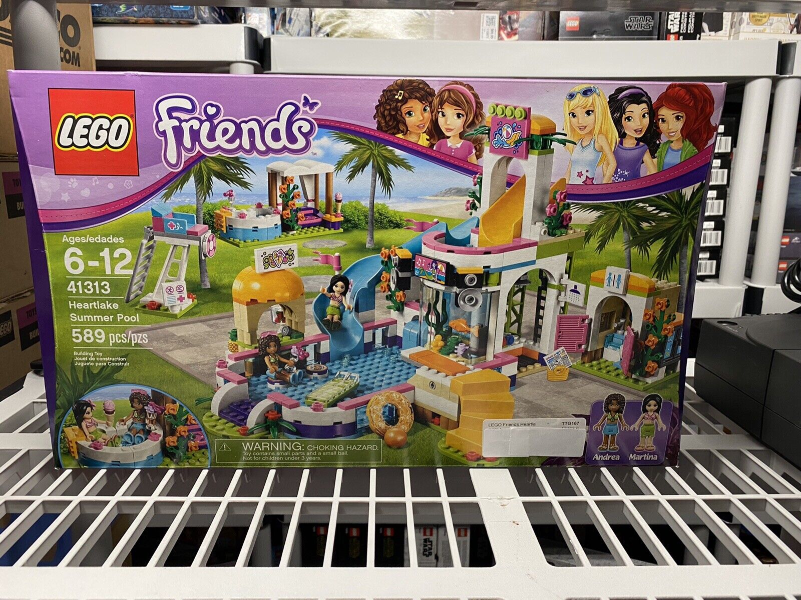 Lego Friends 41313 Heartlake Summer Pool Rare Retired NEW Sealed