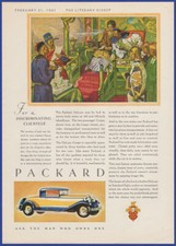 Vintage 1931 PACKARD De Luxe Coupe Automobile Motor Car 30's Print Ad